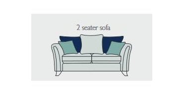 Alstons Emelia 2 Seater Sofa - Available in Pillow Back or Standard Back
