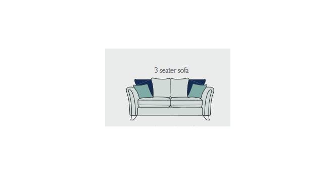Alstons  Emelia 3 Seater Sofa - Available in Pillow Back or Standard Back