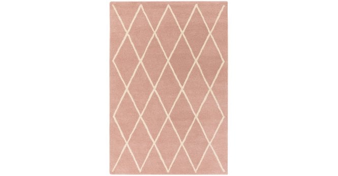 Asiatic  Albany Diamond Pink Rug
