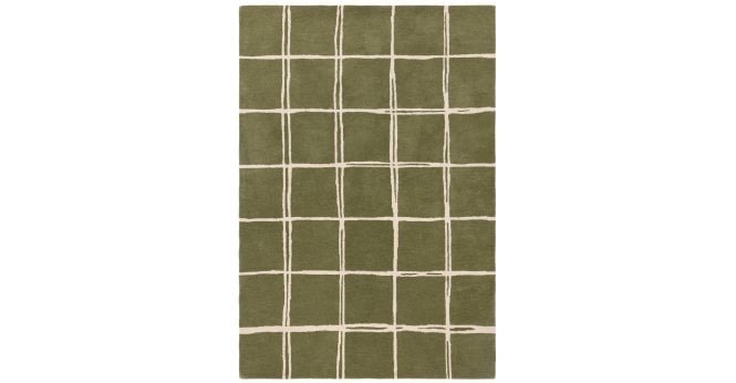 Asiatic  Albany Grid Olive Rug