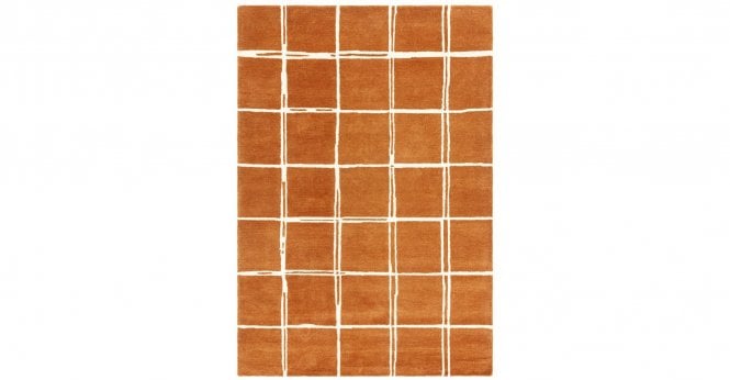 Asiatic  Albany Grid Rust Rug