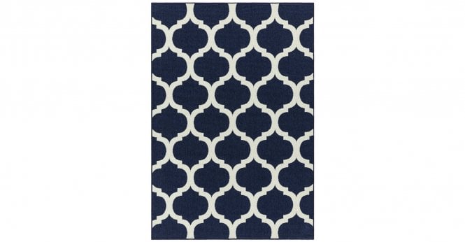Asiatic  Antibes AN02 Blue Trellis Rug