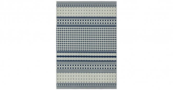 Asiatic  Antibes AN06 Blue/White Geometric Rug