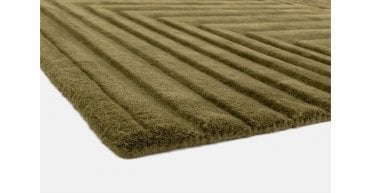 Asiatic Form Green Rug
