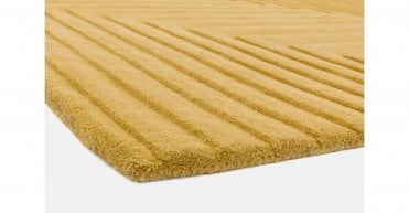 Asiatic Form Ochre Rug