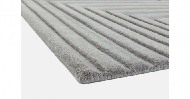 Asiatic  Form Silver Rug