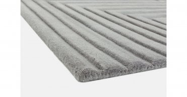 Asiatic Form Silver Rug