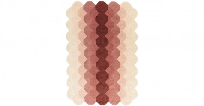 Asiatic  Hive Pink Rug