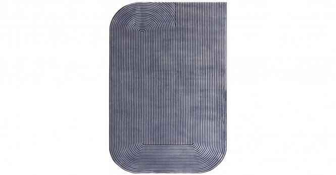 Asiatic  Kuza Shape Black/Navy Rug
