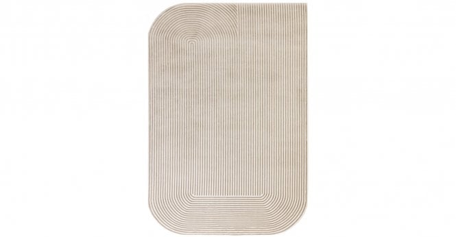 Asiatic  Kuza Shape Gold/Cream Rug