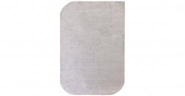 Asiatic Kuza Shape Silver/Grey Rug
