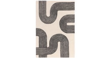 Asiatic Matrix 87 Arches Black Rug