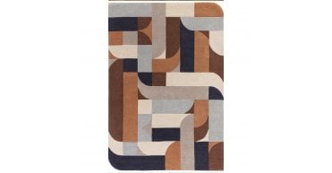 Asiatic Matrix 88 Klotski Terracotta Rug