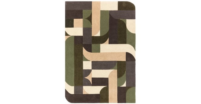 Asiatic  Matrix 90 Klotski Sage Rug