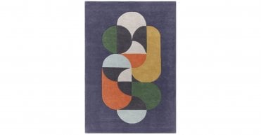Asiatic Matrix 91 Statement Navy Rug