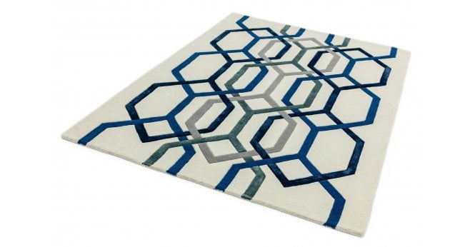 Asiatic  Matrix MAX65 Hexagon White Rug