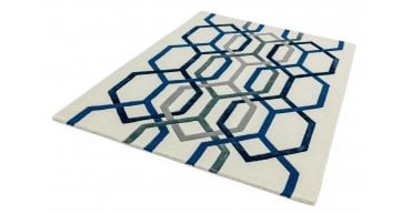 Asiatic Matrix MAX65 Hexagon White Rug