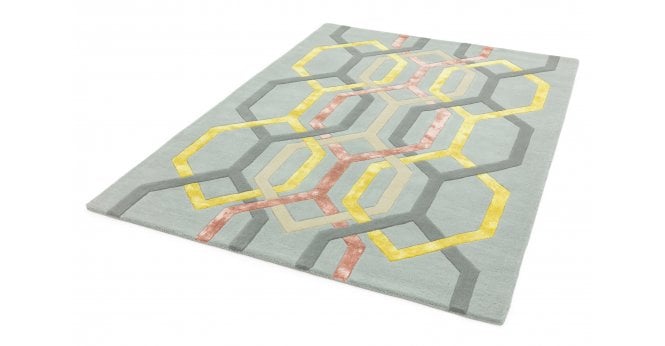 Asiatic  Matrix MAX67 Hexagon Silver Rug