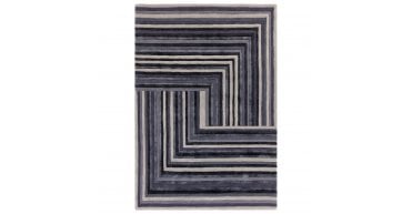 Asiatic Matrix Network Indigo Rug