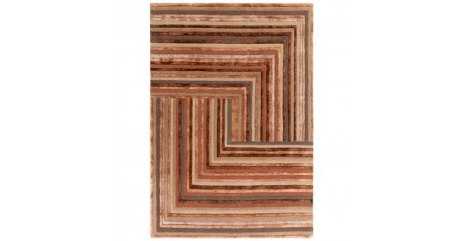 Asiatic  Matrix Network Terracotta Rug