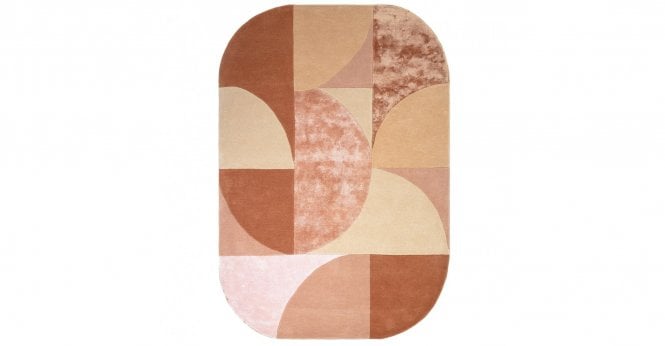 Asiatic  Matrix Oval Earth Rug