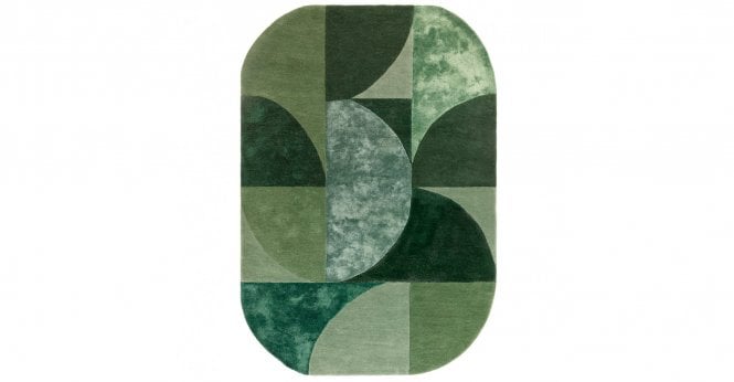 Asiatic  Matrix Oval Forest Rug