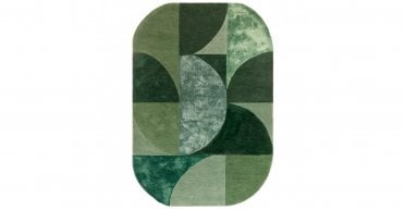 Asiatic Matrix Oval Forest Rug