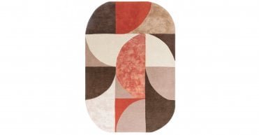 Asiatic Matrix Oval Spice Rug