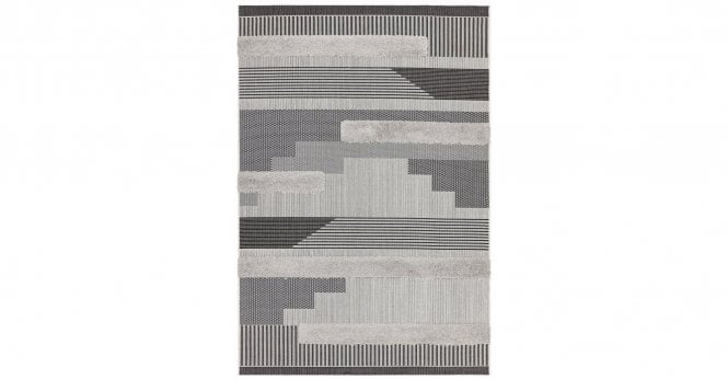 Asiatic  Monty MN05 Black/Grey Geometric Rug