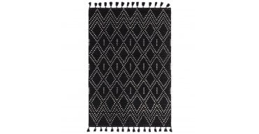 Asiatic Nepal Black/Cream Diamond Rug