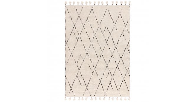 Asiatic  Nepal Cream/Black Linear Rug