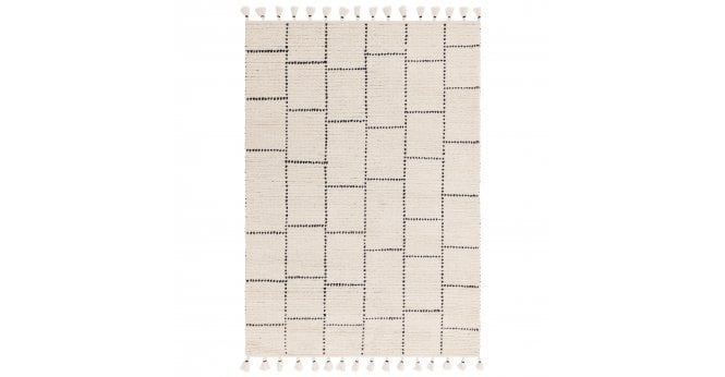 Asiatic  Nepal Cream/Black Tile Rug