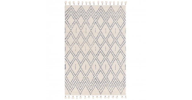 Asiatic  Nepal Cream/Blue Diamond Rug