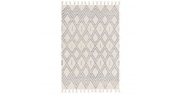 Asiatic Nepal Cream/Blue Diamond Rug