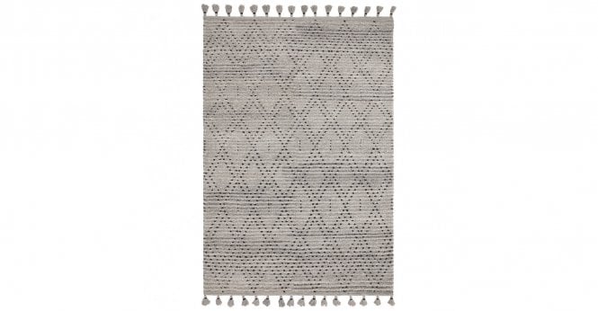 Asiatic  Nepal Grey/Black Diamond Rug