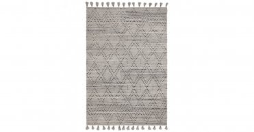 Asiatic Nepal Grey/Black Diamond Rug