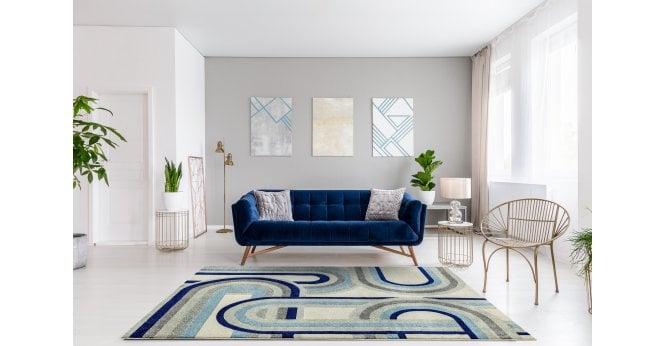 Asiatic  Nova NV30 Retro Blue Rug