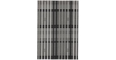 Asiatic Patio PAT22 Black Grid Rug