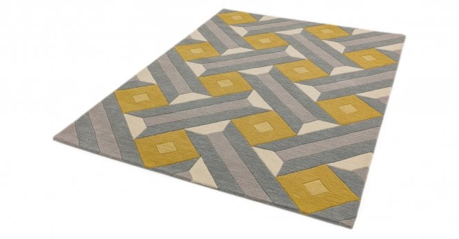 Asiatic  Reef RF01 Motif Ochre Grey Rug