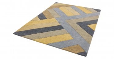 Asiatic Reef RF02 Big Zig Ochre Grey Rug
