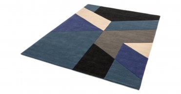 Asiatic Reef RF13 Big Geo Blue Rug