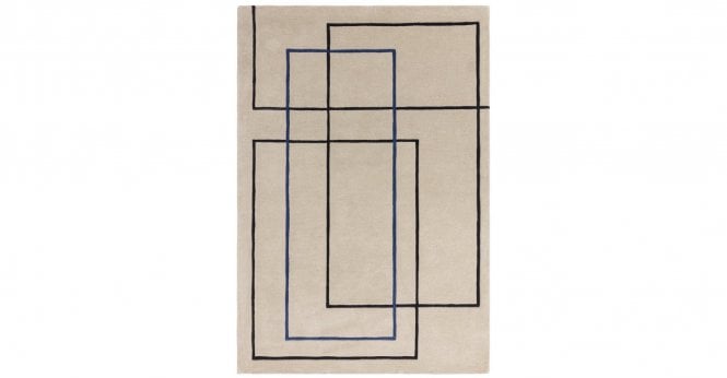 Asiatic  Reef RF19 Outline Blue Rug