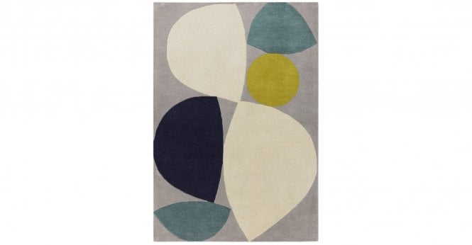 Asiatic  Reef RF25 Mid Century Teal Rug