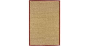 Asiatic Sisal Linen/Red Rug