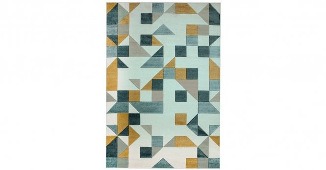 Asiatic  Sketch SK03 Shapes Green Rug