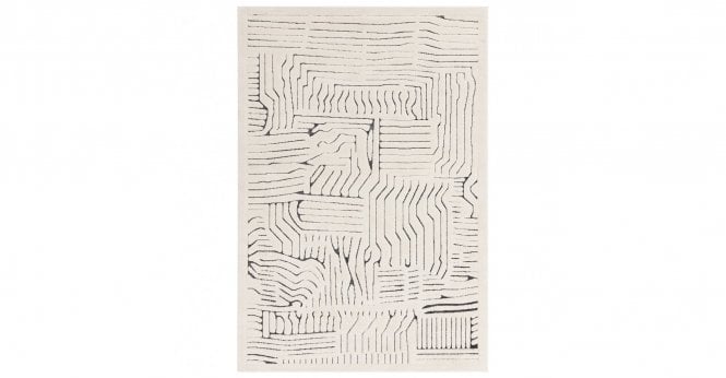 Asiatic  Valley Ivory/Charcoal Route Rug