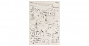 Asiatic Valley Ivory/Charcoal Route Rug
