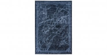 Asiatic Zehraya ZE02 Ink Blue Border Rug