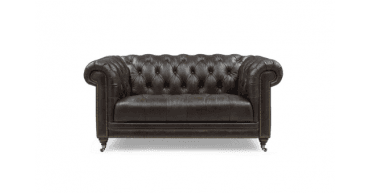 At The Helm Buckingham 2 Seater Leather Chesterfield Sofa
