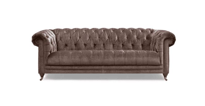 At The Helm  Buckingham 4 Seater Fabric Chesterfield Sofa